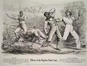 Painting titled "Effects of the Fugitive-Slave Law" (Source: Library of Congress)