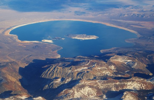 Arial view of Mono Lake (Source: Wikipedia.org)